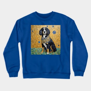 Gustav Klimt Style Dog with Splendid Collar Crewneck Sweatshirt